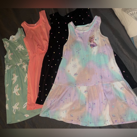 Bundle of 4 toddler girls dresses size 5/6 - Picture 1 of 9